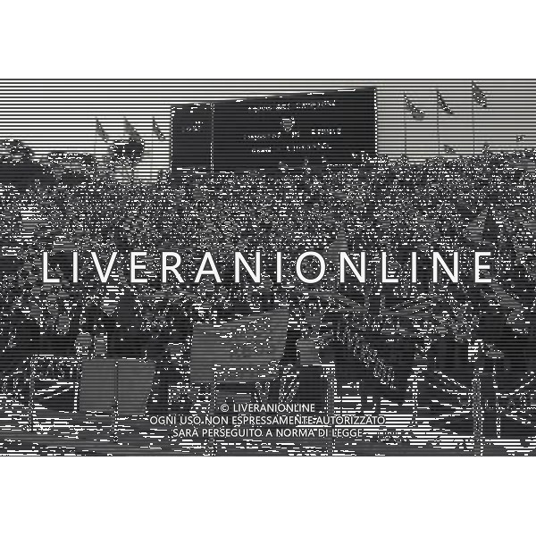 30-05 -1984 ROMA FINALE DI COPPA DEI CAMPIONI ROMA LIVERPOOL NELLA FOTO TIFOSI LIVERPOOL AG ALDO LIVERANI SAS 