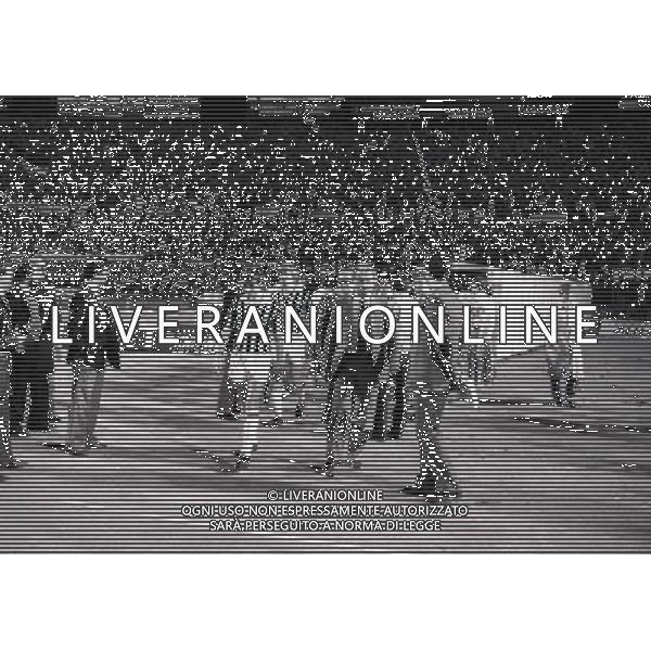 TORINO 25-04-1984 SEMIFINALE DI COPPA DELLE COPPE JUVENTUS MANCHESTER UNITED NELLA FOTO BENIAMINO VIGNOLA E GIOVANNI TRAPATTONI AG ALDO LIVERANI SAS