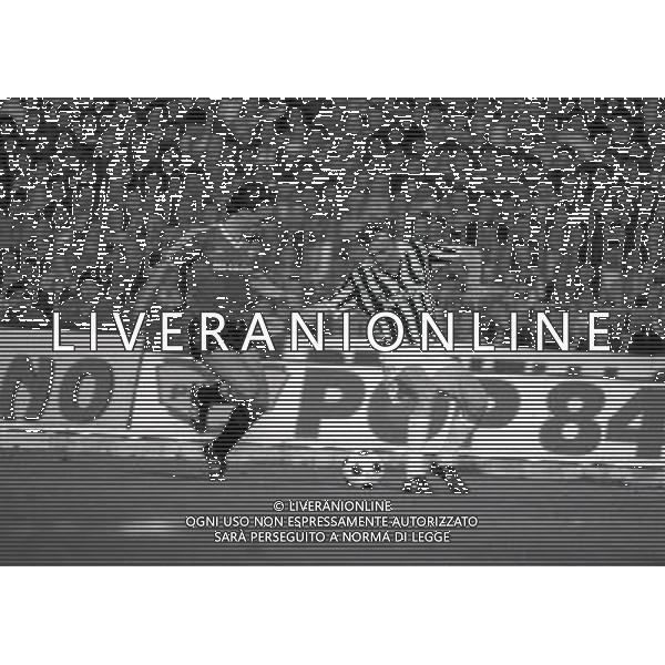 TORINO 25-04-1984 SEMIFINALE DI COPPA DELLE COPPE JUVENTUS MANCHESTER UNITED NELLA FOTO ZBIGNEW BONIEK AG ALDO LIVERANI SAS