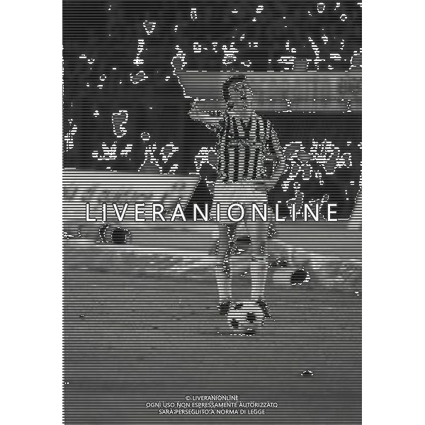 TORINO 25-04-1984 SEMIFINALE DI COPPA DELLE COPPE JUVENTUS MANCHESTER UNITED NELLA FOTO BENIAMINO VIGNOLA AG ALDO LIVERANI SAS