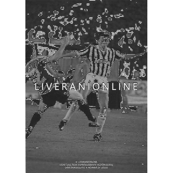 TORINO 25-04-1984 SEMIFINALE DI COPPA DELLE COPPE JUVENTUS MANCHESTER UNITED NELLA FOTO BENIAMINO VIGNOLA AG ALDO LIVERANI SAS