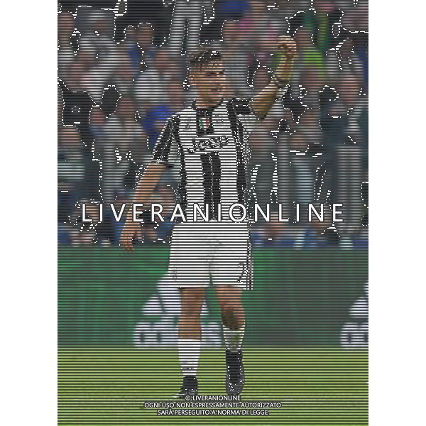 UEFA Champions League 2016/2017 Quarti di Finale Andata Torino - 11.04.2017 Juventus-Barcellona Nella Foto: esultanza dopo il secondo gol di paulo dybala del 2-0 /Ph.Vitez-Ag. Aldo Liverani