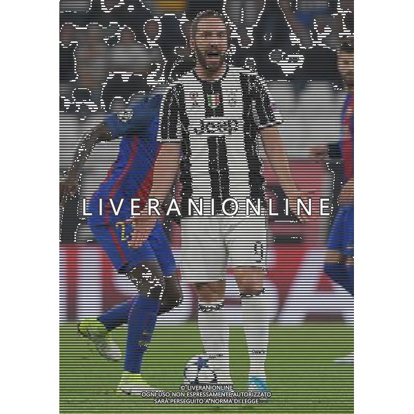 UEFA Champions League 2016/2017 Quarti di Finale Andata Torino - 11.04.2017 Juventus-Barcellona Nella Foto:higuain gonzalo /Ph.Vitez-Ag. Aldo Liverani