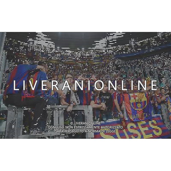 UEFA Champions League 2016/2017 Quarti di Finale Andata Torino - 11.04.2017 Juventus-Barcellona Nella Foto:tifosi barcellona /Ph.Vitez-Ag. Aldo Liverani