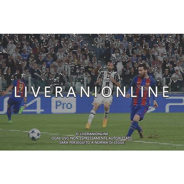 UEFA Champions League 2016/2017 Quarti di Finale Andata Torino - 11.04.2017 Juventus-Barcellona Nella Foto: il gol annullato a lionel messi /Ph.Vitez-Ag. Aldo Liverani