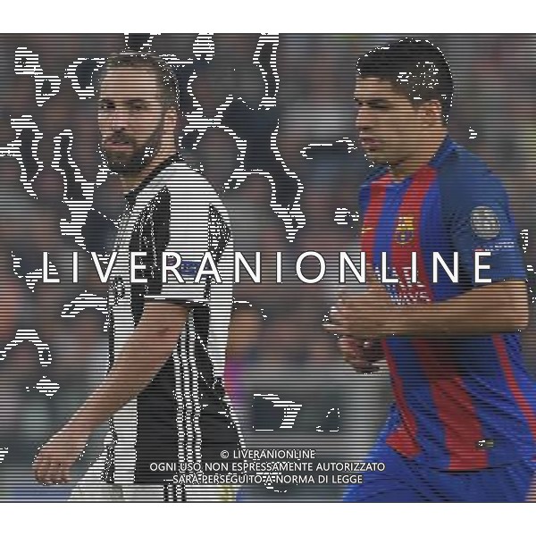 UEFA Champions League 2016/2017 Quarti di Finale Andata Torino - 11.04.2017 Juventus-Barcellona Nella Foto:higuain gonzalo e luis suarez /Ph.Vitez-Ag. Aldo Liverani