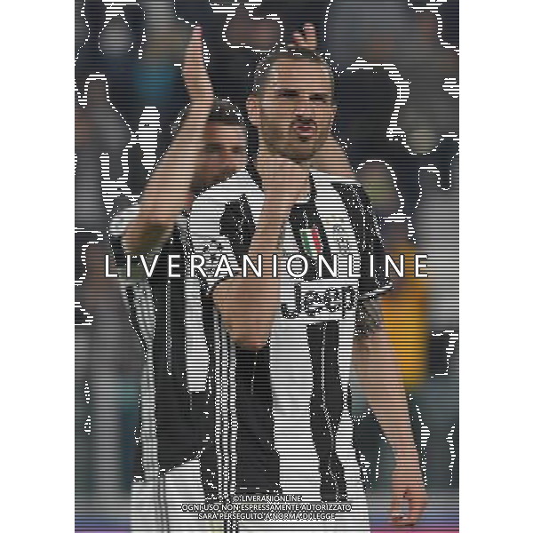 UEFA Champions League 2016/2017 Quarti di Finale Andata Torino - 11.04.2017 Juventus-Barcellona Nella Foto: leonardo bonucci esultanza a fine gara /Ph.Vitez-Ag. Aldo Liverani