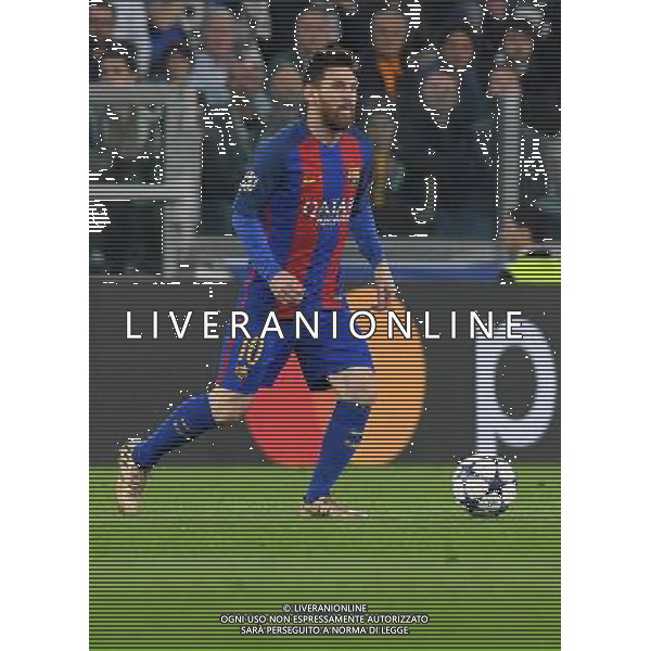 UEFA Champions League 2016/2017 Quarti di Finale Andata Torino - 11.04.2017 Juventus-Barcellona Nella Foto:Messi Lionel /Ph.Vitez-Ag. Aldo Liverani