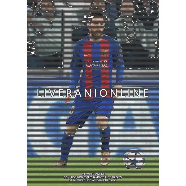 UEFA Champions League 2016/2017 Quarti di Finale Andata Torino - 11.04.2017 Juventus-Barcellona Nella Foto:Messi Lionel /Ph.Vitez-Ag. Aldo Liverani