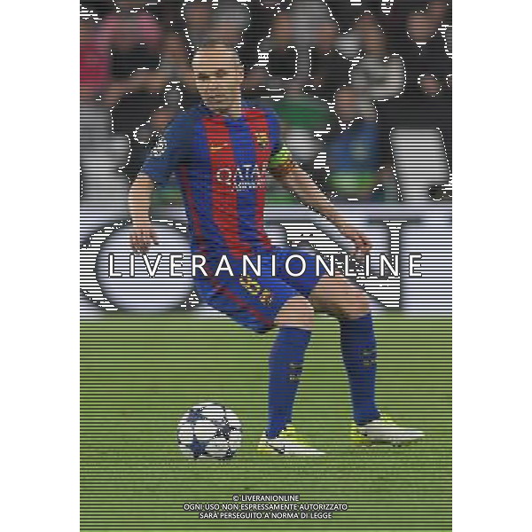 UEFA Champions League 2016/2017 Quarti di Finale Andata Torino - 11.04.2017 Juventus-Barcellona Nella Foto:Iniesta Andreas /Ph.Vitez-Ag. Aldo Liverani