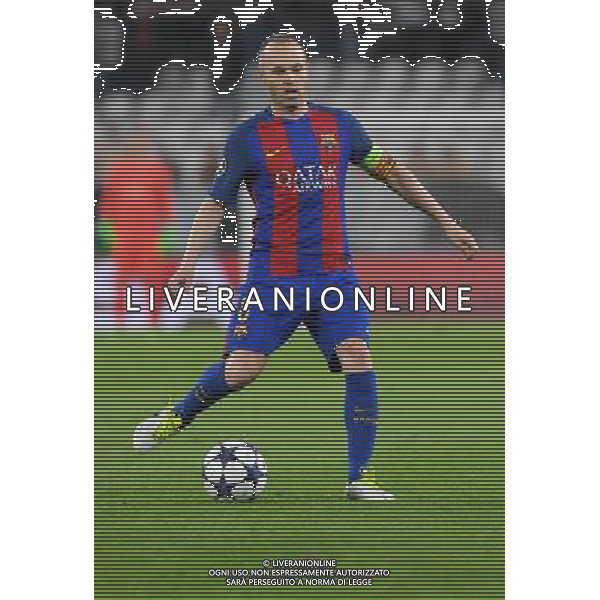 UEFA Champions League 2016/2017 Quarti di Finale Andata Torino - 11.04.2017 Juventus-Barcellona Nella Foto:Iniesta Andreas /Ph.Vitez-Ag. Aldo Liverani