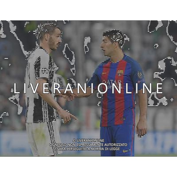 UEFA Champions League 2016/2017 Quarti di Finale Andata Torino - 11.04.2017 Juventus-Barcellona Nella Foto:Bonucci Leonardo - Suarez Luis /Ph.Vitez-Ag. Aldo Liverani