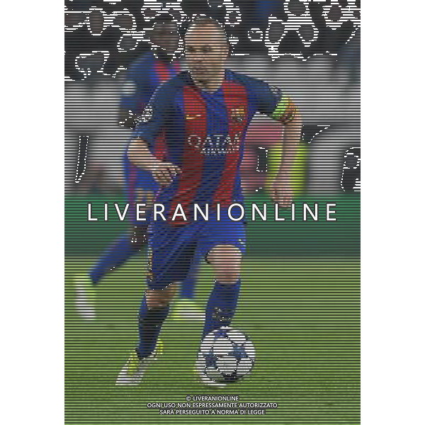 UEFA Champions League 2016/2017 Quarti di Finale Andata Torino - 11.04.2017 Juventus-Barcellona Nella Foto:Iniesta Andreas /Ph.Vitez-Ag. Aldo Liverani
