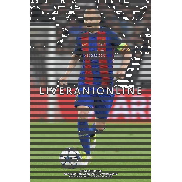 UEFA Champions League 2016/2017 Quarti di Finale Andata Torino - 11.04.2017 Juventus-Barcellona Nella Foto:Iniesta Andreas /Ph.Vitez-Ag. Aldo Liverani