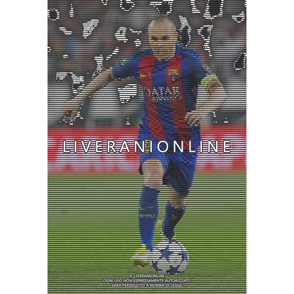 UEFA Champions League 2016/2017 Quarti di Finale Andata Torino - 11.04.2017 Juventus-Barcellona Nella Foto:Iniesta Andreas /Ph.Vitez-Ag. Aldo Liverani