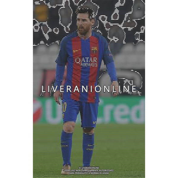 UEFA Champions League 2016/2017 Quarti di Finale Andata Torino - 11.04.2017 Juventus-Barcellona Nella Foto:Messi Lionel /Ph.Vitez-Ag. Aldo Liverani