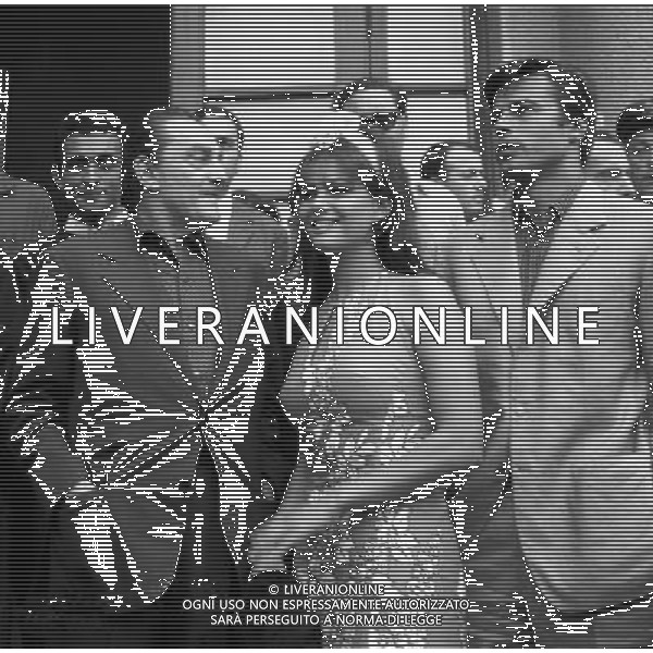 Claudia Cardinale alla Mostra del Cinema di Venezia nel 1965 - Retrospettiva nella foto con il regista Luchino Visconti e Jean Sorel ©ARCHIVIO / AGENZIA ALDO LIVERANI SAS
