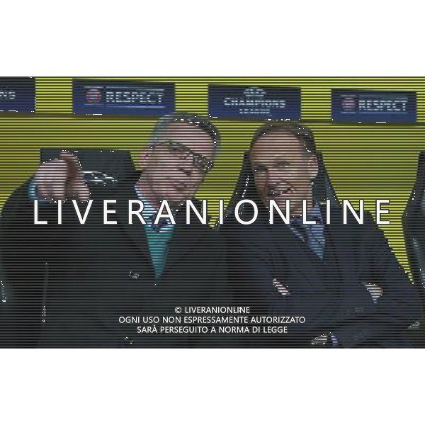 firo : 12.04.2017 FuÃŸball, Saison 2016/2017, Champions League, BVB, Borussia Dortmund - AS Monaco, Viertelfinal-Hinspiel DFB-PrÃ¤sident Grindel Hans Joachim WATZKE, GeschÃ¤ftsfÃ¼hrer, BVB Borussia Dortmund, Portrait, im GesprÃ¤ch, im Gespraech, $worldrights,Es gelten unsere AGB, einsehbar auf www.firosportphoto.de, copyright by firo sportphoto: Coesfelder Str. 207 D-48249 DÃ¼lmen www.firosportphoto.de mail@firosportphoto.de (V o l k s b a n k B o c h u m - W i t t e n ) BLZ.: 430 601 29 Kt. Nr.: 341 117 100 Tel:Â  +49-2594-9916004 Fax:Â +49-2594-9916005 / AGENZIA ALDO LIVERANI SAS - ITALY ONLY EDITORIAL USE ONLY