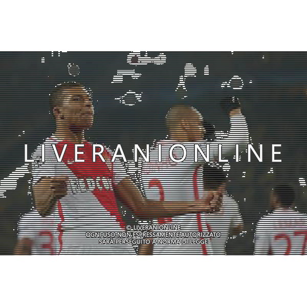 firo : 12.04.2017 Fu§ball, Saison 2016/2017, Champions League, BVB, Borussia Dortmund - AS Monaco, Viertelfinal-Hinspiel Torjubel, Jubel, Freude, Kylian MBAPPE, AS Monaco, ganze Figur, $worldrights,Es gelten unsere AGB, einsehbar auf - esultanza www.firosportphoto.de, copyright by firo sportphoto: Coesfelder Str. 207 D-48249 DŸlmen www.firosportphoto.de mail@firosportphoto.de (V o l k s b a n k B o c h u m - W i t t e n ) BLZ.: 430 601 29 Kt. Nr.: 341 117 100 Tel:Ê +49-2594-9916004 Fax:Ê+49-2594-9916005 / AGENZIA ALDO LIVERANI SAS - ITALY ONLY EDITORIAL USE ONLY