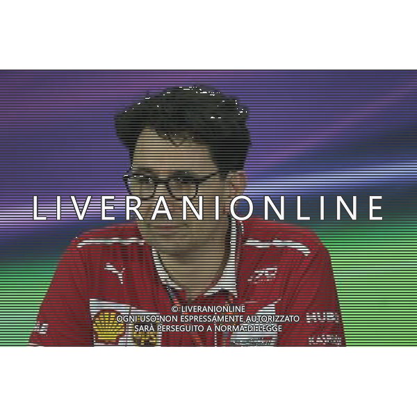 Mattia Binotto (ITA) Ferrari Chief Technical Officer in the FIA Press Conference. 14.04.2017. Formula 1 World Championship, Rd 3, Bahrain Grand Prix, Sakhir, Bahrain, Practice Day ONLY ITALY AG ALDO LIVERANI SAS