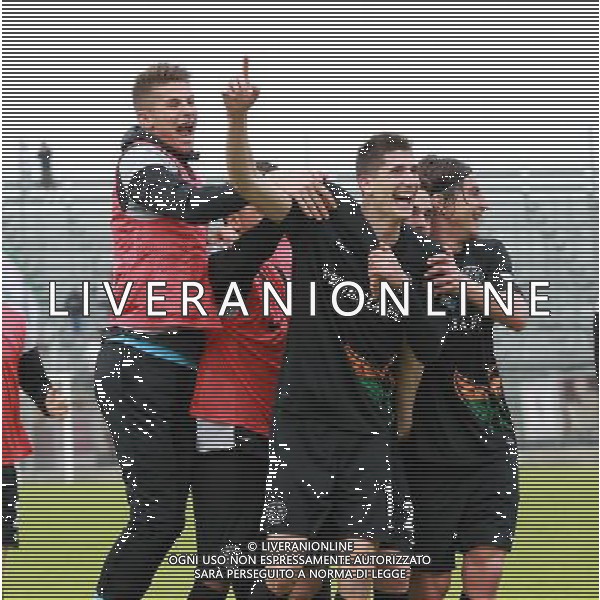 Venezia - Fano Campionato Calcio Lega Pro 35a giornata 15 aprile 2017 nella foto esultanza dopo il gol di stefano Moreo del 1-0 Â© GARBUIO / AGENZIA ALDO LIVERANI SAS 