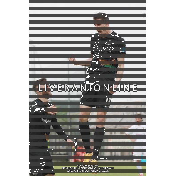 Venezia - Fano Campionato Calcio Lega Pro 35a giornata 15 aprile 2017 nella foto esultanza dopo il gol di stefano Moreo del 1-0 Â© GARBUIO / AGENZIA ALDO LIVERANI SAS 