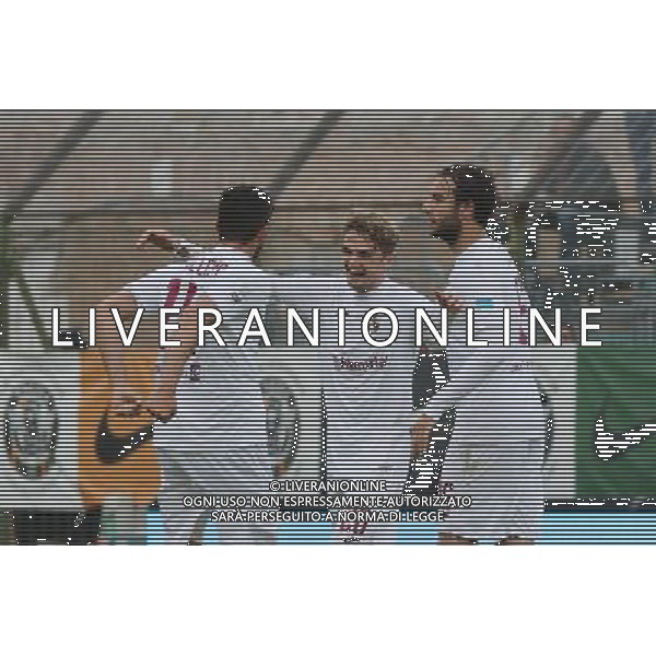 Venezia - Fano Campionato Calcio Lega Pro 35a giornata 15 aprile 2017 nella foto esultanza dopo il gol di Lorenzo Capezzani del 1-1 Â© GARBUIO / AGENZIA ALDO LIVERANI SAS 