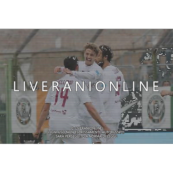 Venezia - Fano Campionato Calcio Lega Pro 35a giornata 15 aprile 2017 nella foto esultanza dopo il gol di Lorenzo Capezzani del 1-1 Â© GARBUIO / AGENZIA ALDO LIVERANI SAS 