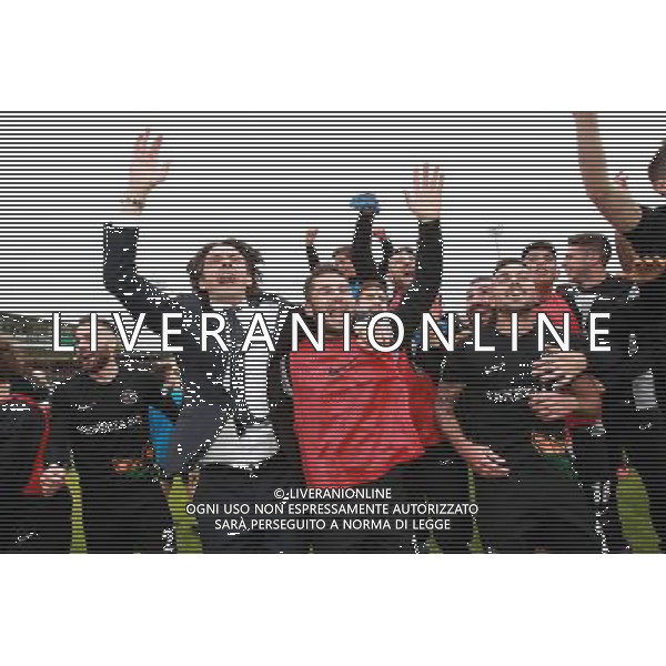 Venezia - Fano Campionato Calcio Lega Pro 35a giornata 15 aprile 2017 nella foto esultanza del venezia a fine gara per la promozione in serie B - Filippo Inzaghi - Festeggiamenti © GARBUIO / AGENZIA ALDO LIVERANI SAS 