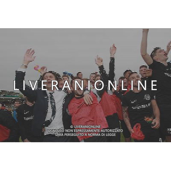 Venezia - Fano Campionato Calcio Lega Pro 35a giornata 15 aprile 2017 nella foto esultanza del venezia a fine gara per la promozione in serie B - Filippo Inzaghi - Festeggiamenti © GARBUIO / AGENZIA ALDO LIVERANI SAS 