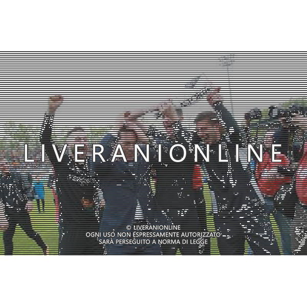 Venezia - Fano Campionato Calcio Lega Pro 35a giornata 15 aprile 2017 nella foto esultanza del venezia a fine gara per la promozione in serie B - Joe Tacopina - Festeggiamenti © GARBUIO / AGENZIA ALDO LIVERANI SAS 