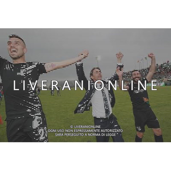 Venezia - Fano Campionato Calcio Lega Pro 35a giornata 15 aprile 2017 nella foto esultanza del venezia a fine gara per la promozione in serie B - Filippo Inzaghi - Festeggiamenti © GARBUIO / AGENZIA ALDO LIVERANI SAS 