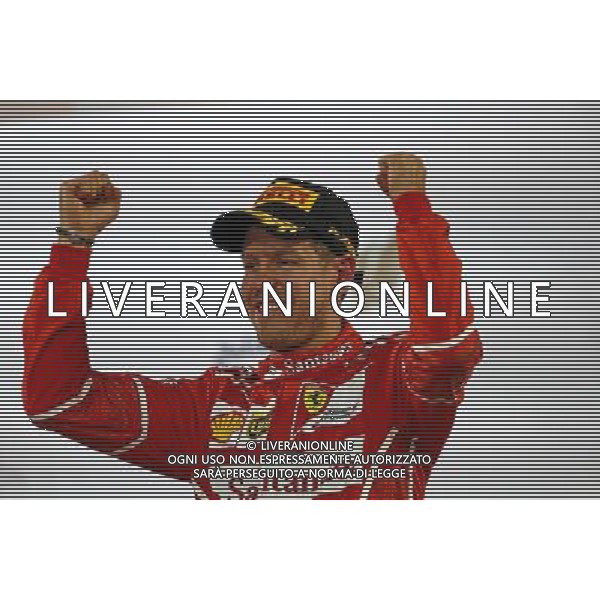 Sebastian Vettel (GER) Scuderia Ferrari 16.04.2017. Formula 1 World Championship, Rd 3, Bahrain Grand Prix, Sakhir, Bahrain, Race Day. ONLY ITALY AG ALDO LIVERANI SAS