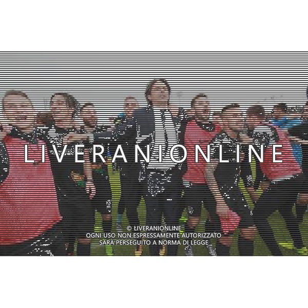 VENEZIA 15-04-2017 VENEZIA F C /A.J.FANO NELLA FOTO:INZAGHI FESTEGGIA A FINE PARTITA FOTO PAOLA GARBUIO/AG.ALDO LIVERANI
