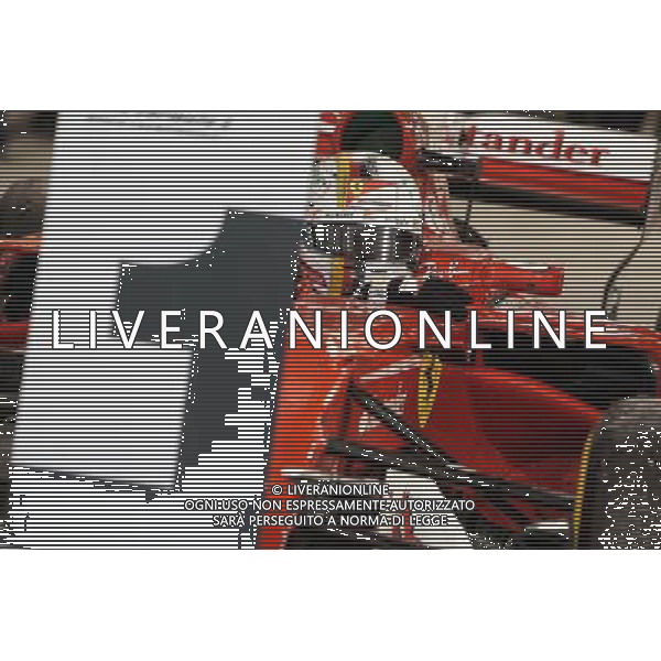 Race winner Sebastian Vettel (GER) Ferrari SF70H in parc ferme. 16.04.2017. Formula 1 World Championship, Rd 3, Bahrain Grand Prix, Sakhir, Bahrain, Race Day. ONLY ITALY AG ALDO LIVERANI SAS
