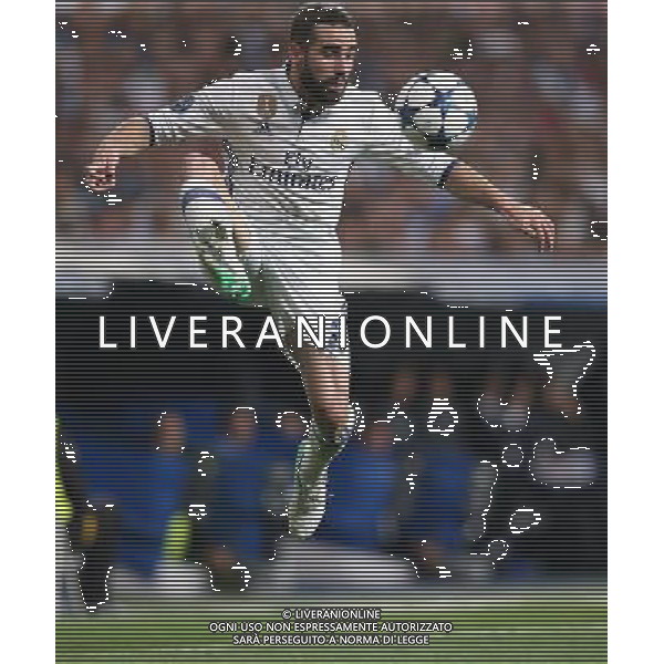 firo Fu§ball, Fussball, 18.04.2017 Uefa Champions League, CL Saison 2016/2017 Viertelfinale, RŸckspiel Real Madrid - FCB FC Bayern MŸnchen Muenchen 4:2 Real Dani Carvajal, Einzelaktion $worldrights Es gelten unsere AGB, einsehbar auf www.firosportphoto.de copyright by firo sportphoto: Coesfelder Str.207 48249 DŸlmen www.firosportphoto.de mail@firosportphoto.de (V o l k s b a n k B o c h u m - W i t t e n ) IBAN DE68 4306 0129 0341 1171 00 Tel:Ê 02594 - 9916004 Fax:Ê02594 - 9916005 AG ALDO LIVERANI SAS ONLY ITALY