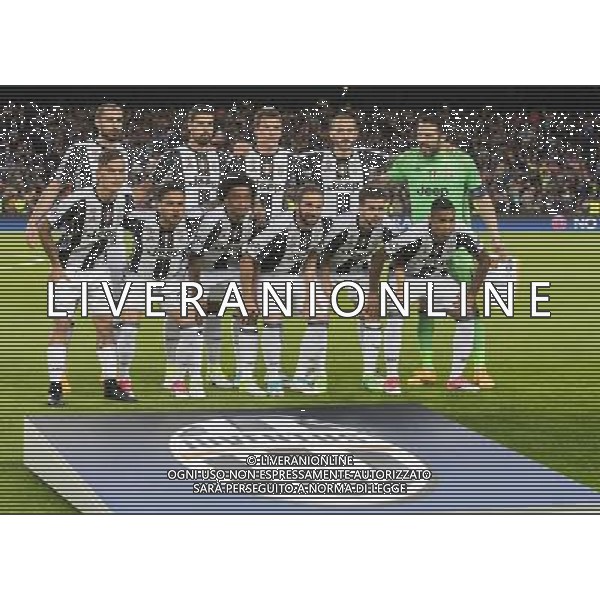 UEFA Champions League 2016/2017 Quarti di Finale Ritorno Barcellona (Spagna) - 19.04.2017 Barcellona-Juventus Nella Foto:Juventus Squadra Formazione Chiellini,Khedira,Mandzukic,Bonucci,Buffon,Dybala,Alves,Cuadrado,Higuain,Pjanic,Alex Sandro /Ag. Aldo Liverani
