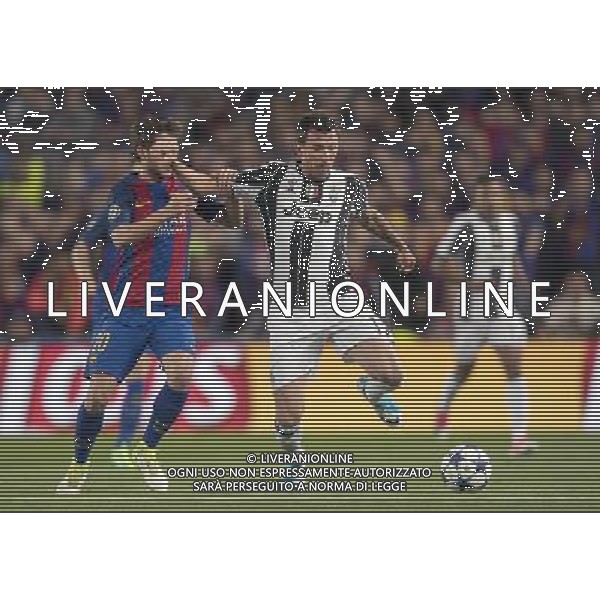 UEFA Champions League 2016/2017 Quarti di Finale Ritorno Barcellona (Spagna) - 19.04.2017 Barcellona-Juventus Nella Foto:Mandzukic mario e Sergio Roberto /Ag. Aldo Liverani