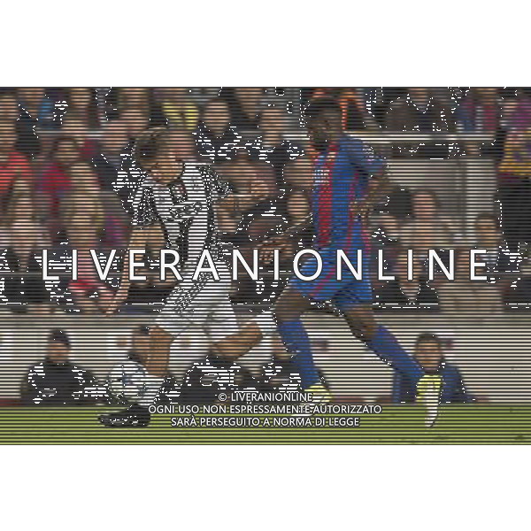 UEFA Champions League 2016/2017 Quarti di Finale Ritorno Barcellona (Spagna) - 19.04.2017 Barcellona-Juventus Nella Foto: paulo Dybala e Samuel Umtiti /Ag. Aldo Liverani