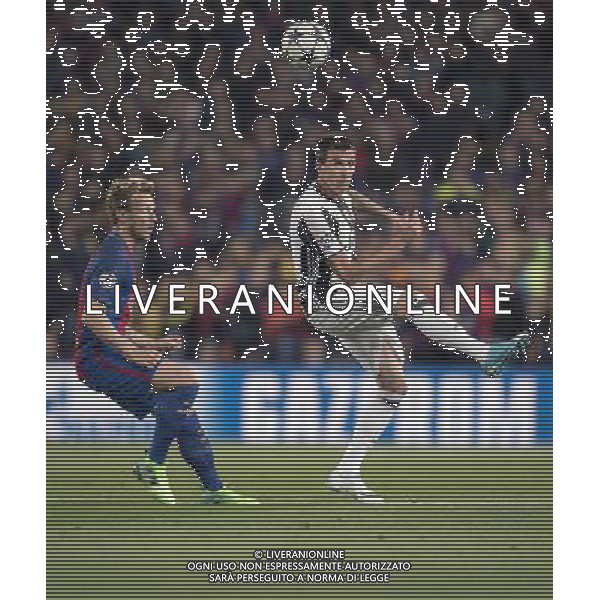 UEFA Champions League 2016/2017 Quarti di Finale Ritorno Barcellona (Spagna) - 19.04.2017 Barcellona-Juventus Nella Foto: mario Mandzukic - Rakitic /Ag. Aldo Liverani