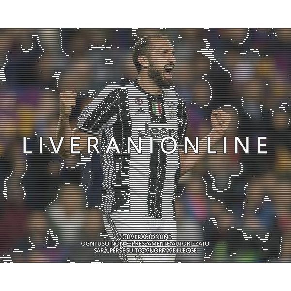 UEFA Champions League 2016/2017 Quarti di Finale Ritorno Barcellona (Spagna) - 19.04.2017 Barcellona-Juventus Nella Foto: esultanza di giorgio Chiellini a fine gara /Ag. Aldo Liverani