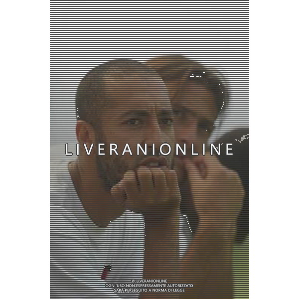 Folgaria (Tn) 16/07/2003 Ritiro del Perugia Calcio Amichevole nella foto Saadi Al Gheddafi* foto Filippo Venezia/Agenzia Aldo Liverani