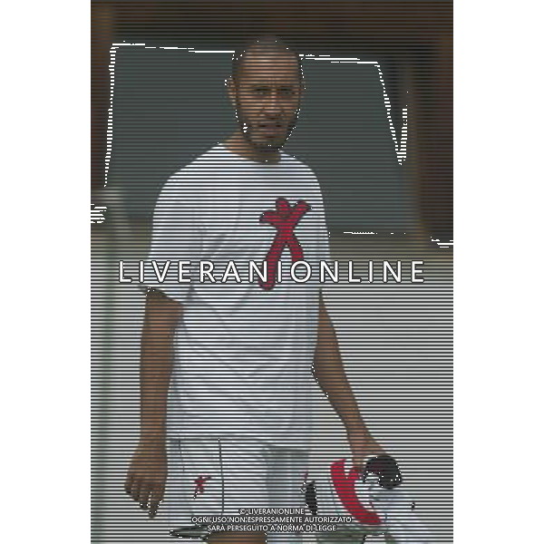 Folgaria (Tn) 16/07/2003 Ritiro del Perugia Calcio Amichevole nella foto Saadi Al Gheddafi* foto Filippo Venezia/Agenzia Aldo Liverani