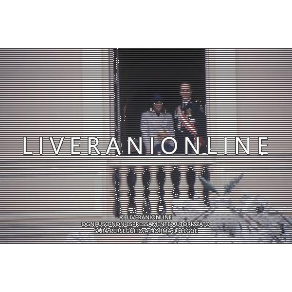 Funerali di Stefano Casiraghi imprenditore e pilota motonautico italiano e marito di Carolina di Monaco - Retrospettiva - 6 ottobre 1990 nella foto il Principe Alberto e Stephanie © ARCHIVIO / AGENZIA ALDO LIVERANI SAS - ITALY ONLY EDITORIAL USE ONLY