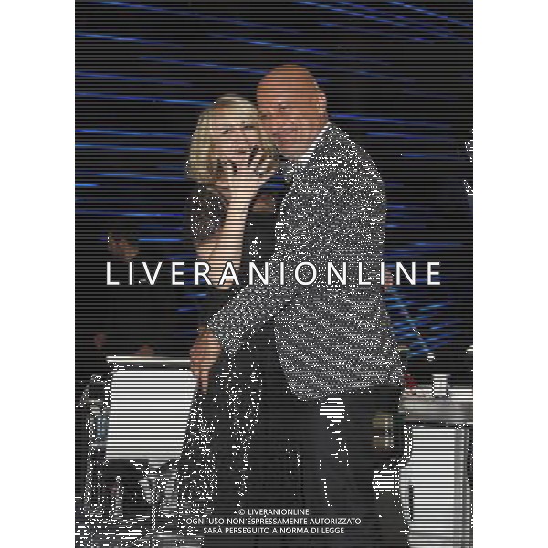 Milano ( MI ) 28/04/2017 Finale Live di ITALIA\'S GOT TALENT Nella foto: Luciana Littizzetto e Claudio Bisio PH Lauro Montagnini / AGENZIA ALDO LIVERANI SAS