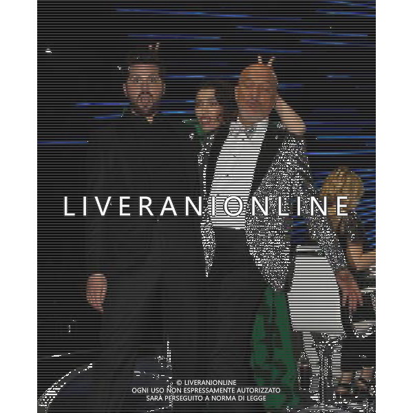 Milano ( MI ) 28/04/2017 Finale Live di ITALIA\'S GOT TALENT Nella foto: Frank Matano, Claudio Bisio e Nina Zilli PH Lauro Montagnini / AGENZIA ALDO LIVERANI SAS