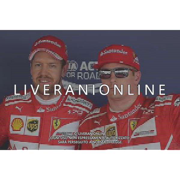 Sebastian Vettel (GER) Scuderia Ferrari and Kimi Raikkonen (FIN) Scuderia Ferrari 29.04.2017. Formula 1 World Championship, Rd 4, Russian Grand Prix, Sochi Autodrom, Sochi, Russia, Qualifying Day. - Prove ufficiali qualifiche / AGENZIA ALDO LIVERANI SAS - ITALY ONLY EDITORIAL USE ONLY 
