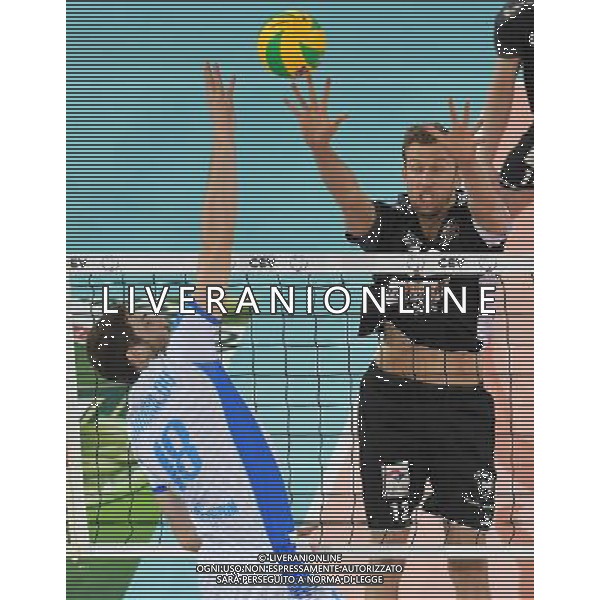 DHL 2017 CEV Volleyball Champions League Final Four Semifinale 1 Roma - 29.04.2017 Zenit Kazan-Berlin Recycling Volleys Nella Foto:Mikhailov Maxim - Carroll Paul /Ph.Vitez-Ag. Aldo Liverani