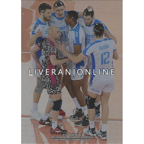 DHL 2017 CEV Volleyball Champions League Final Four Semifinale 1 Roma - 29.04.2017 Zenit Kazan-Berlin Recycling Volleys Nella Foto:i giocatori dello Zenit Kazan festeggiano /Ph.Vitez-Ag. Aldo Liverani