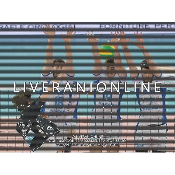 DHL 2017 CEV Volleyball Champions League Final Four Semifinale 1 Roma - 29.04.2017 Zenit Kazan-Berlin Recycling Volleys Nella Foto:Mikhailov Maxim Gutsalyuk Alexander e Mattew John Anderson murano Kromm Robert /Ph.Vitez-Ag. Aldo Liverani